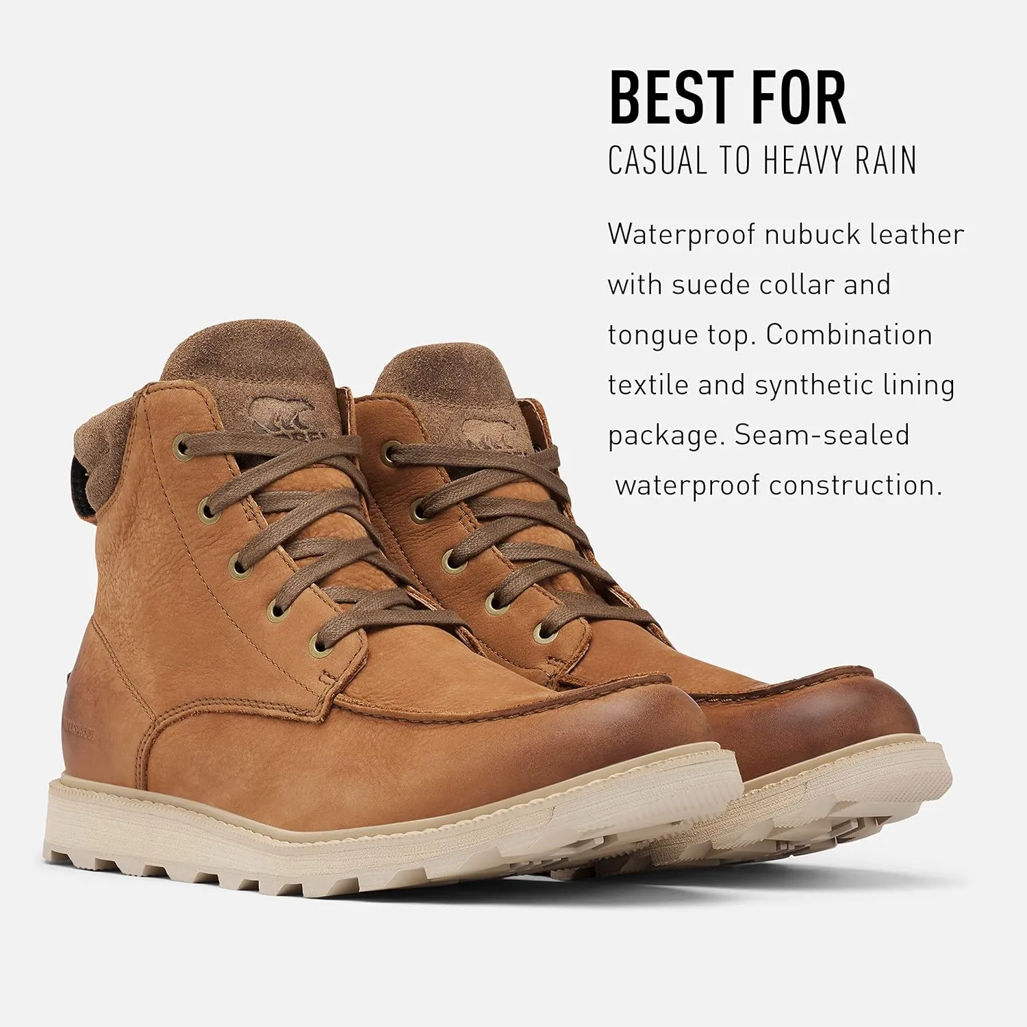 SOREL Men's Madson ll Moc Toe Waterproof Boot