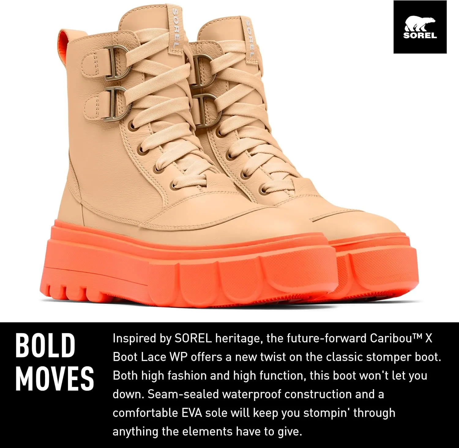 SOREL Women's Caribou X Lace Waterproof Boot