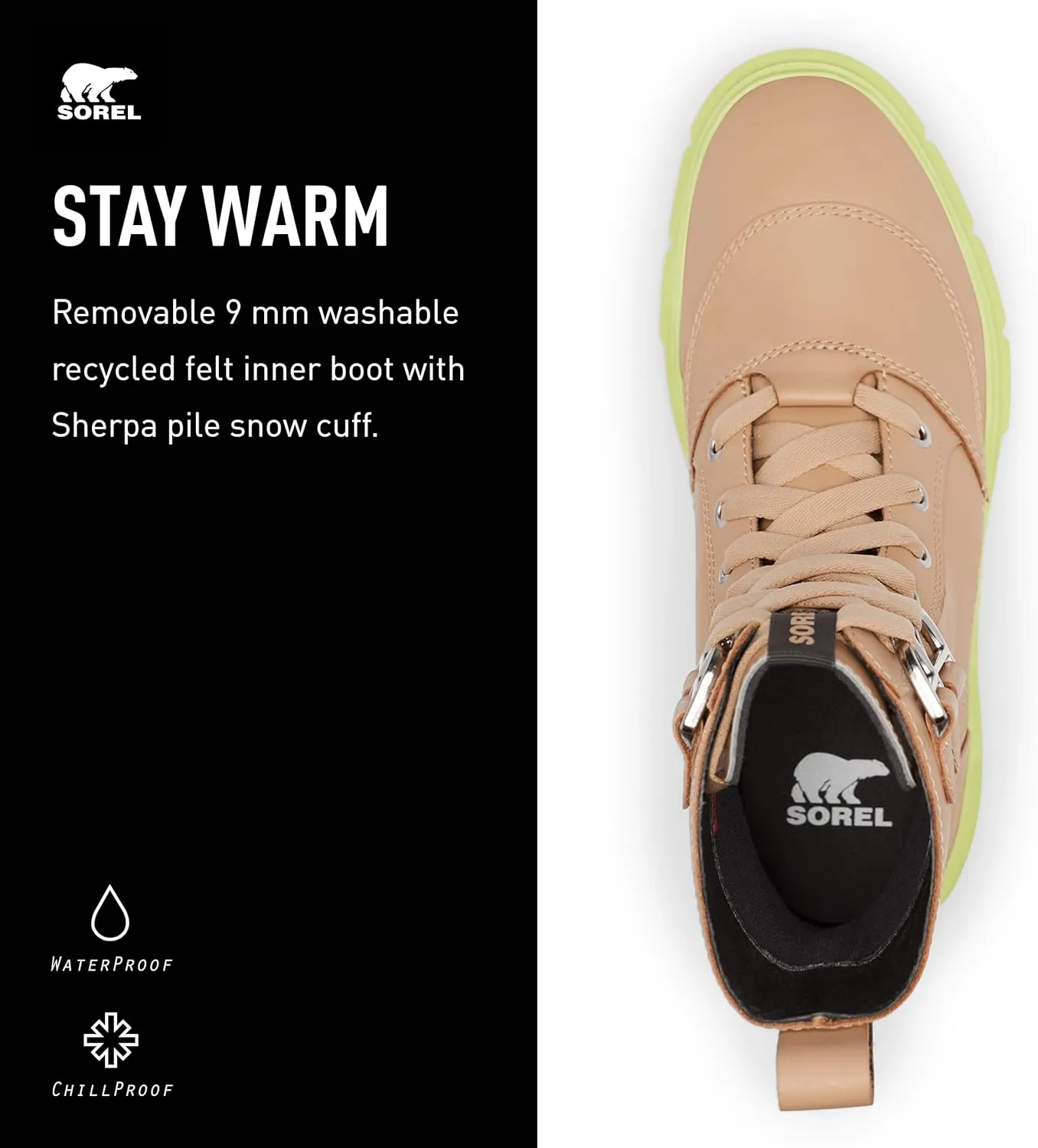 SOREL Women's Caribou X Lace Waterproof Boot