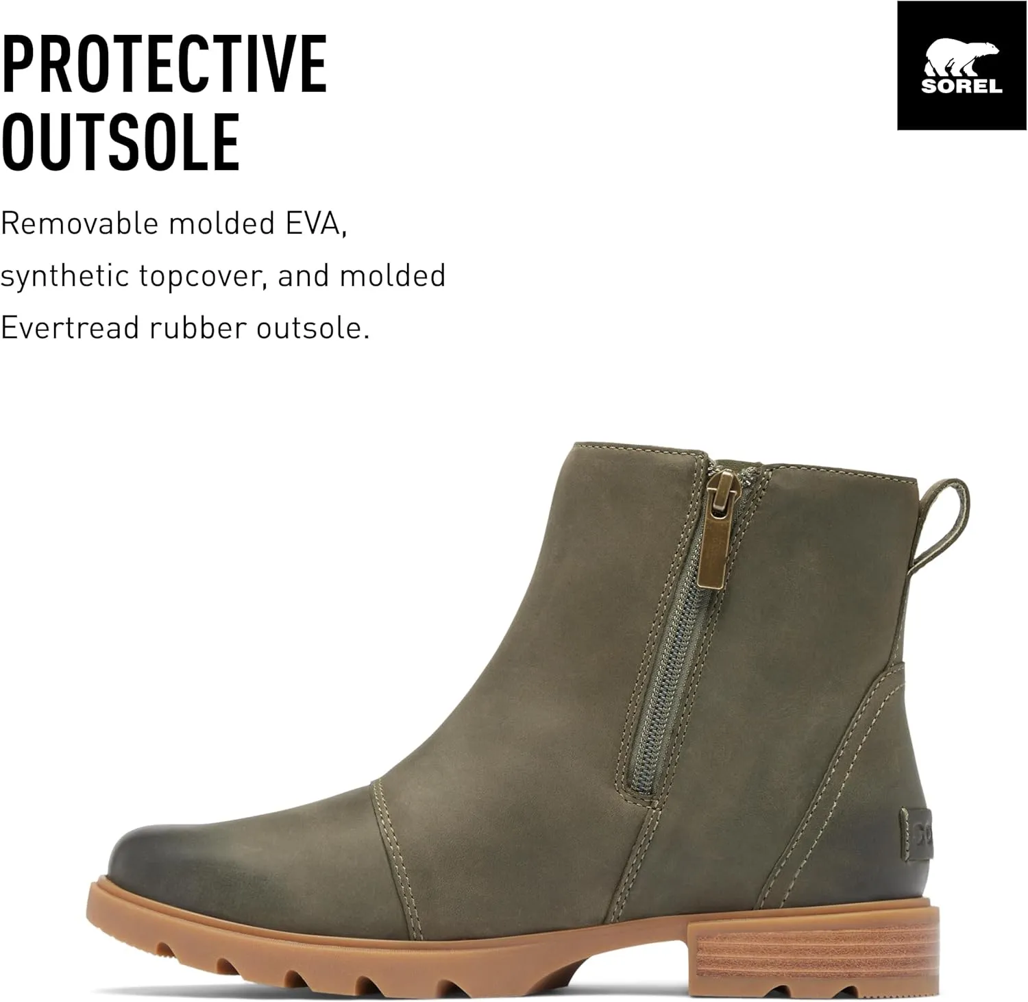 SOREL Women's Emelie lll Zip Waterproof Boot