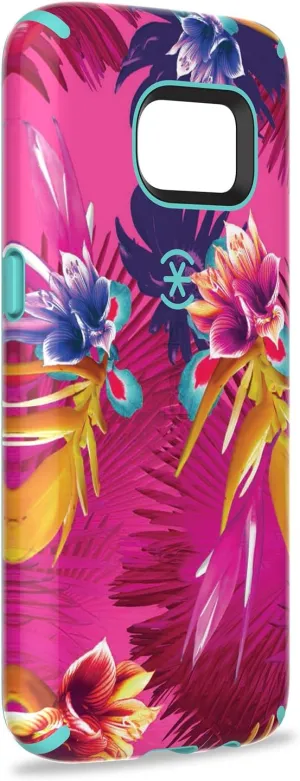 Speck Products Samsung Galaxy S7 Case, CandyShell Inked Case (Wild Tropic Fuchsia/Mykonos Blue), Protective Case