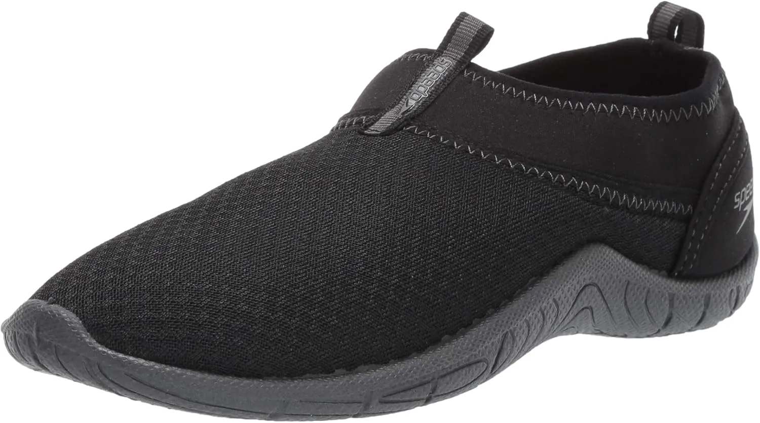 Speedo Kid's Kids' Surfwalker Pro Mesh Water Shoe Shoe, black/grey, 3 Regular US Little Kid