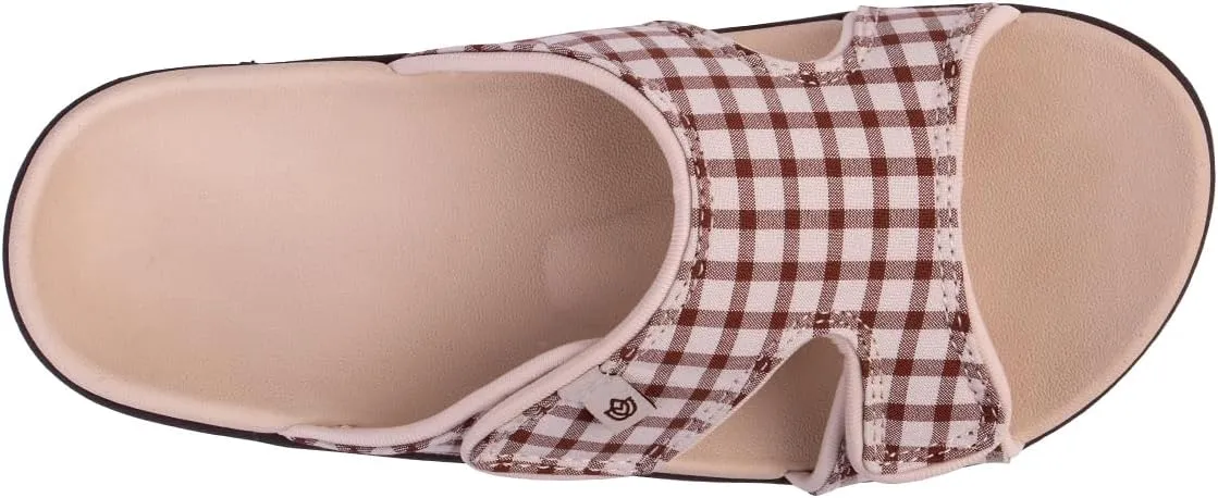 Spenco Women's Kholo Checkered Slide Sandal
