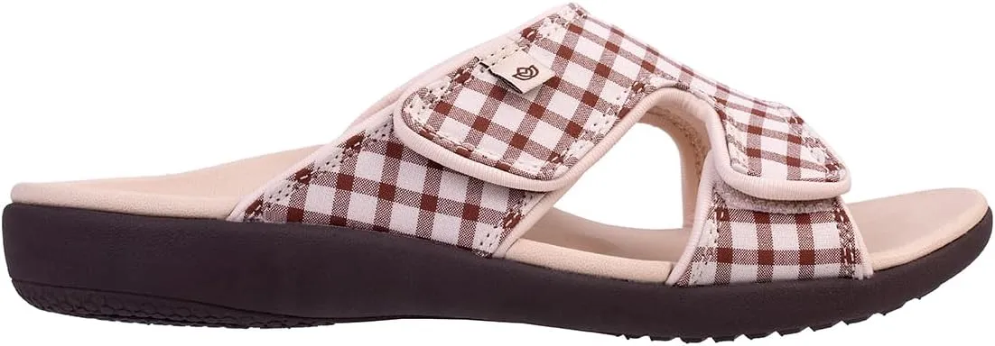 Spenco Women's Kholo Checkered Slide Sandal