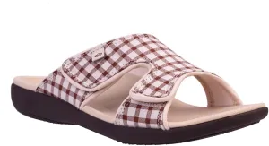 Spenco Women's Kholo Checkered Slide Sandal