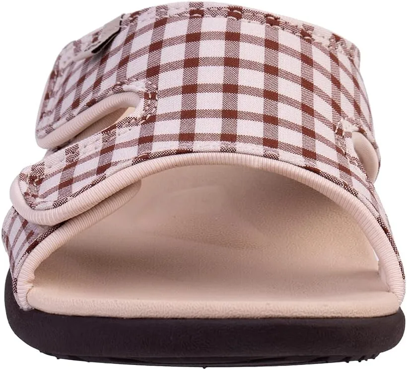 Spenco Women's Kholo Checkered Slide Sandal