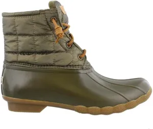 Sperry Women's Saltwater Shiny Quilted Rain Boot