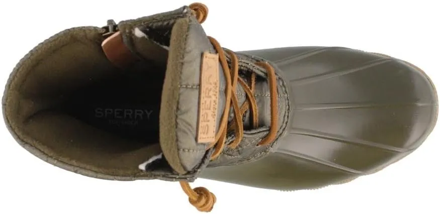 Sperry Women's Saltwater Shiny Quilted Rain Boot