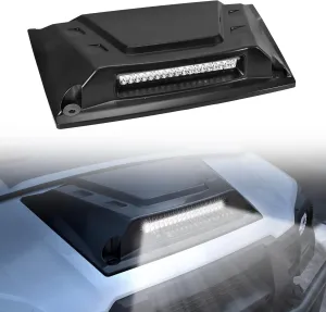 Sport Hood Scoop with LED Spotlight for Kawasaki Mule Pro, Hood Cover with LED Spotlight Auxiliary Light Bar Kit for Kawasaki Mule Pro FX FXT DX DXT 2015-2025 Accessories