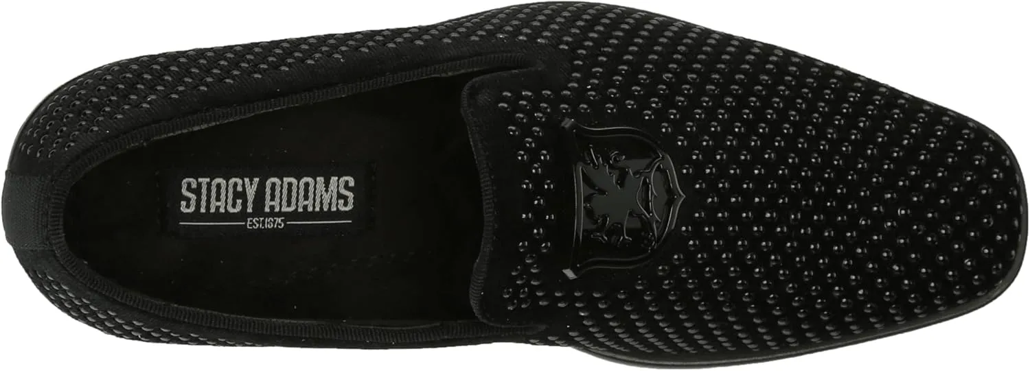 STACY ADAMS Boy's Swagger Studded Ornament Slip on Loafer