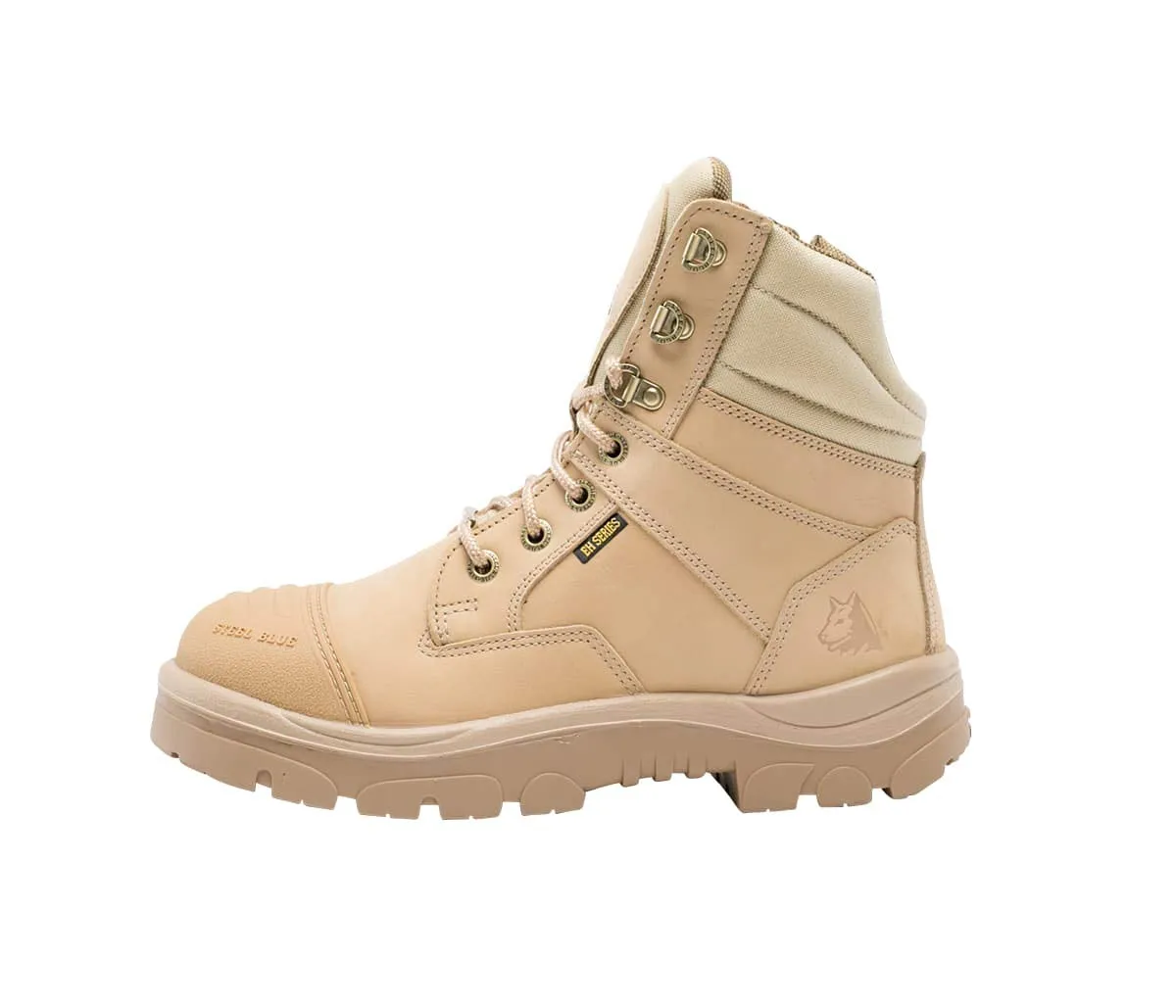 Steel Blue Men's Southern Cross Zip Steel Toe Boot, Sand