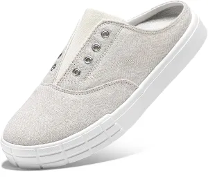 STQ Slip On Orthopedic Wide Shoes丨Lightweight Women Backless Casual Plantar Fasciitis Relief Mule Sneakers