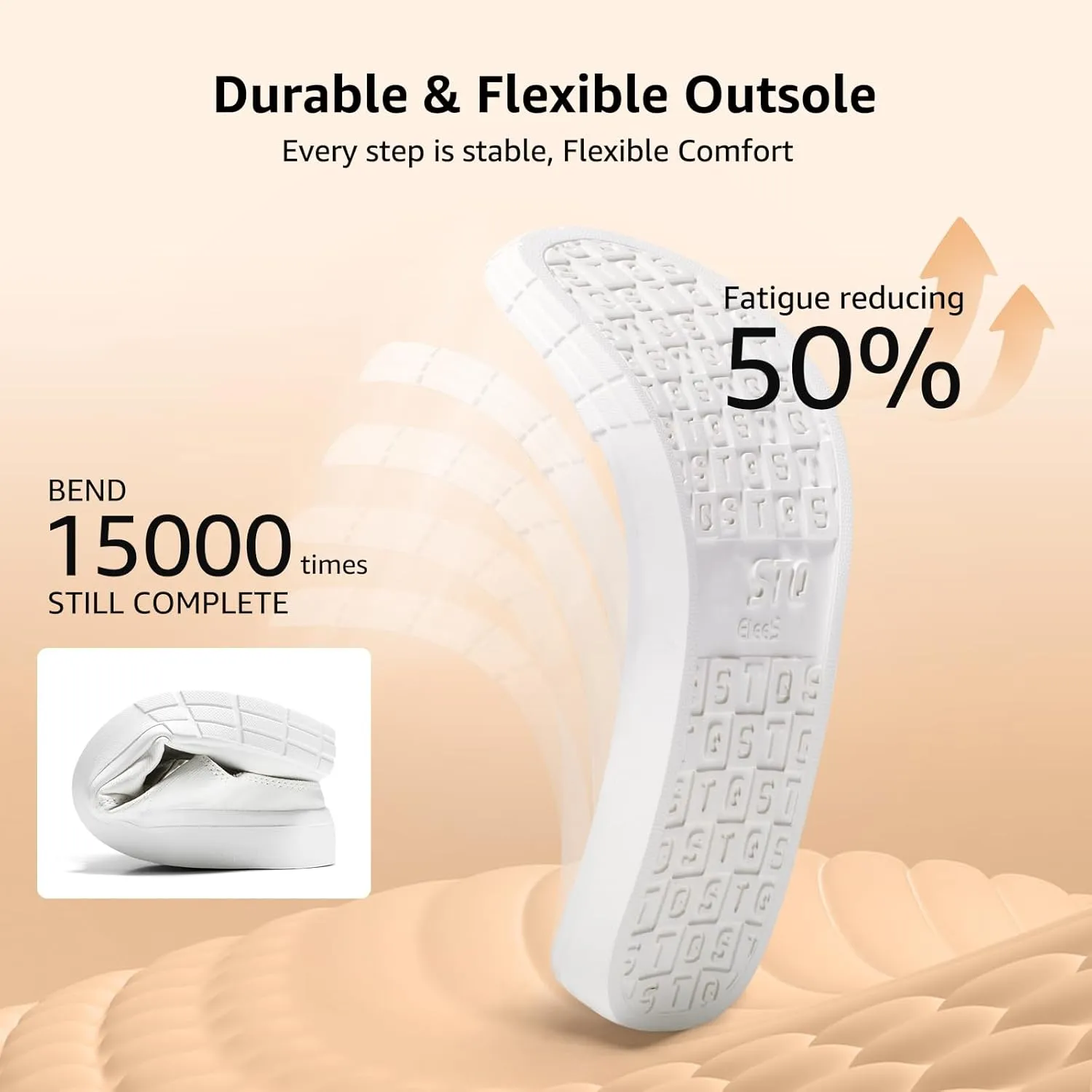 STQ Slip On Orthopedic Wide Shoes丨Lightweight Women Backless Casual Plantar Fasciitis Relief Mule Sneakers