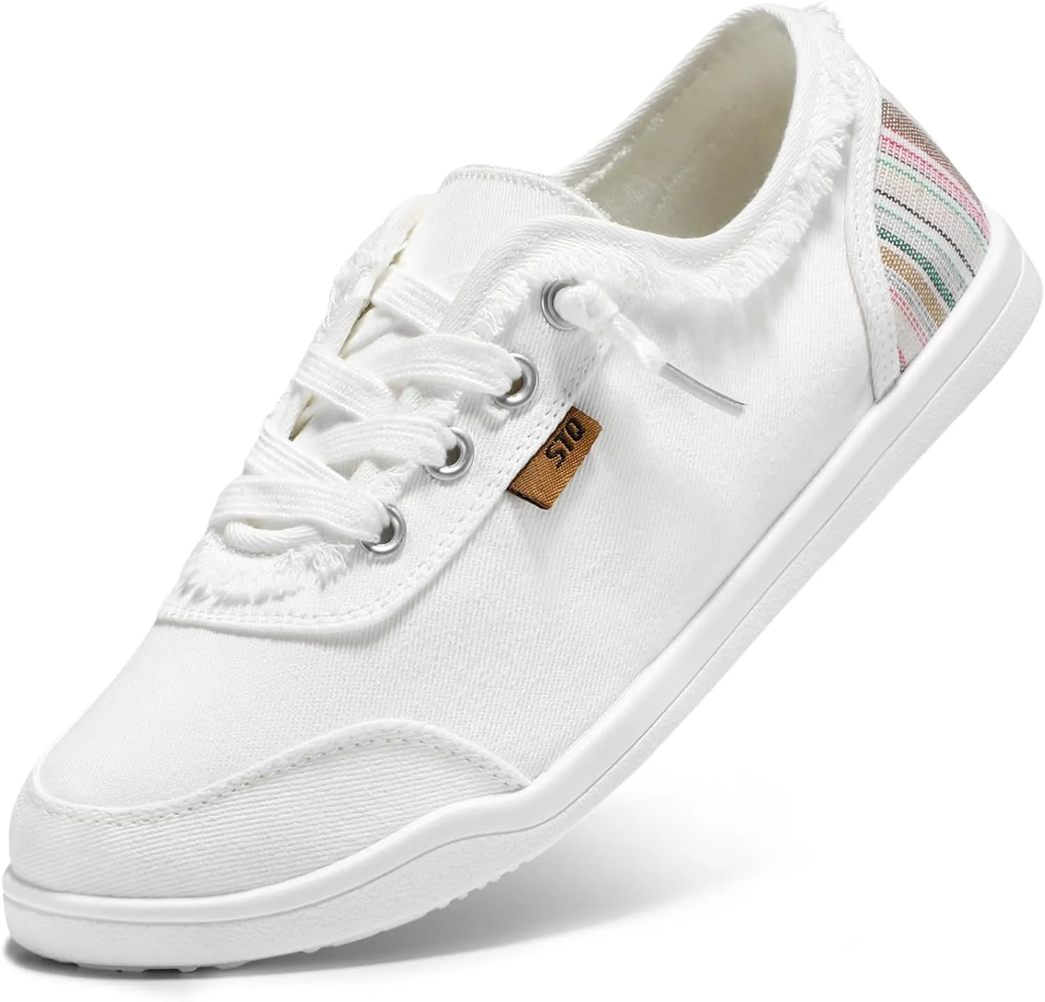 STQ Women Slip On Shoeswith Orthopedic Insole Low Top Classic Fashion Canvas Sneakers | Plantar Fasciitis Shoes