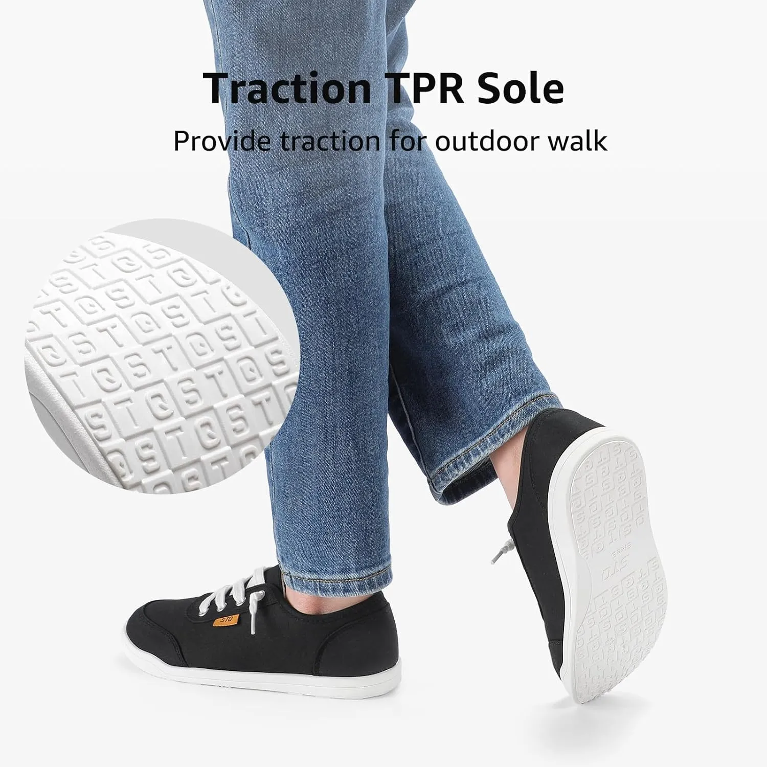 STQ Women Slip On Shoeswith Orthopedic Insole Low Top Classic Fashion Canvas Sneakers | Plantar Fasciitis Shoes