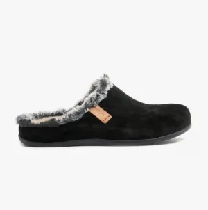Strive LUXEMBOURG Mens Leather Mule Slippers Black