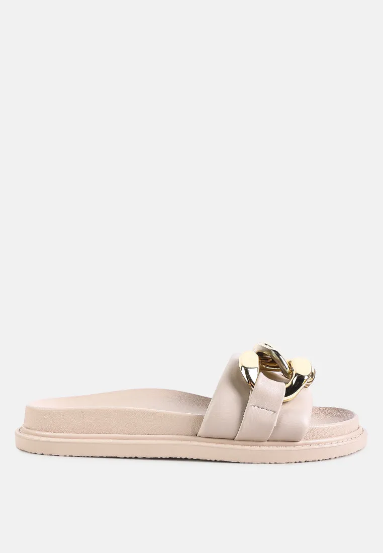 Summer clearance Metal Timeless Onyx Flats Slider Chain
