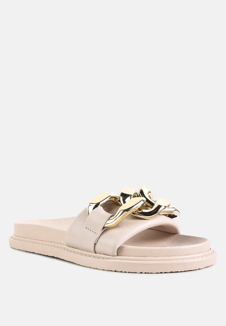 Summer clearance Metal Timeless Onyx Flats Slider Chain