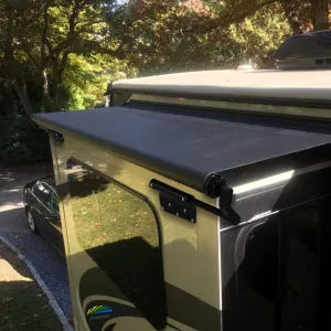 Suncode Slide Topper Awning Black RV Slide Out Awning Slide Out Protection Modular Designed for RVs,Travel Trailers,5th Wheels,and Motorhomes 14'1"(13'7"Fabric)