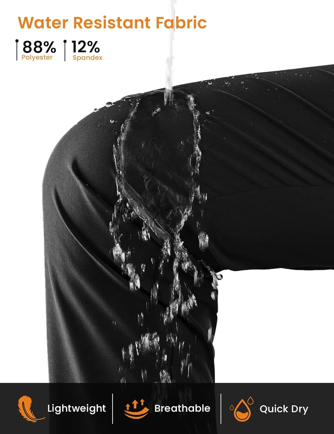 TBMPOY Women's Hiking Pants Lightweight Water Resistant Travel Joggers Quick Dry Outdoor Athletic Pants Zipper Pockets