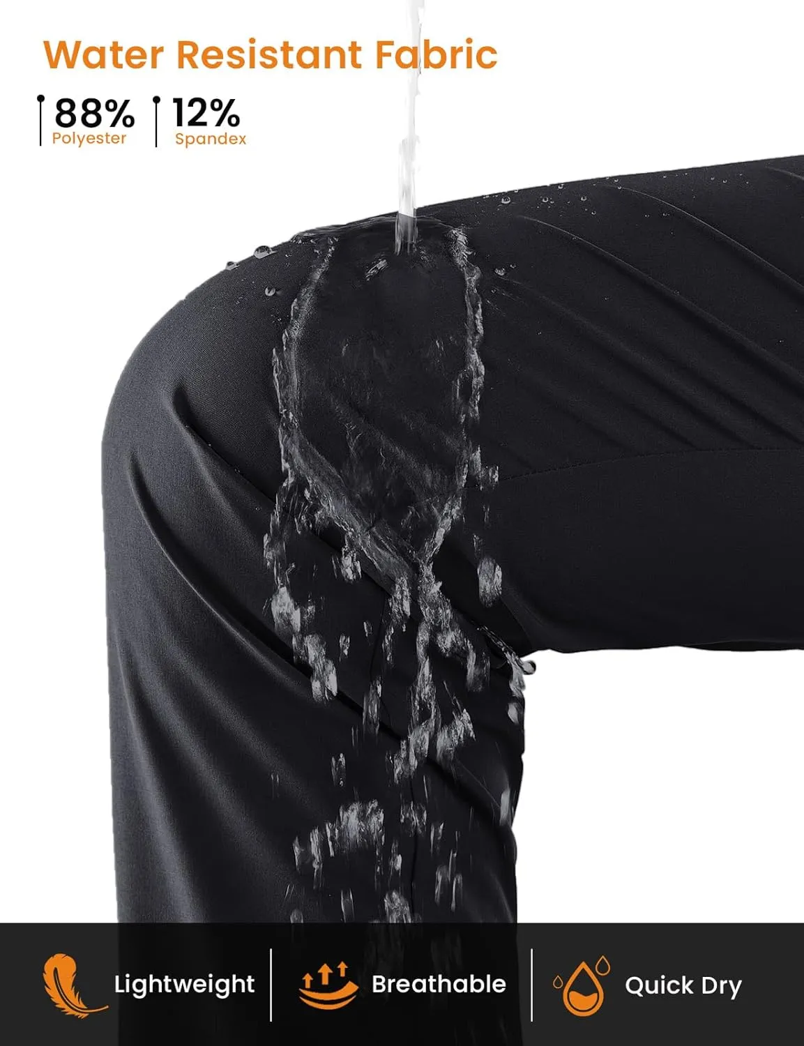 TBMPOY Women's Hiking Pants Lightweight Water Resistant Travel Joggers Quick Dry Outdoor Athletic Pants Zipper Pockets