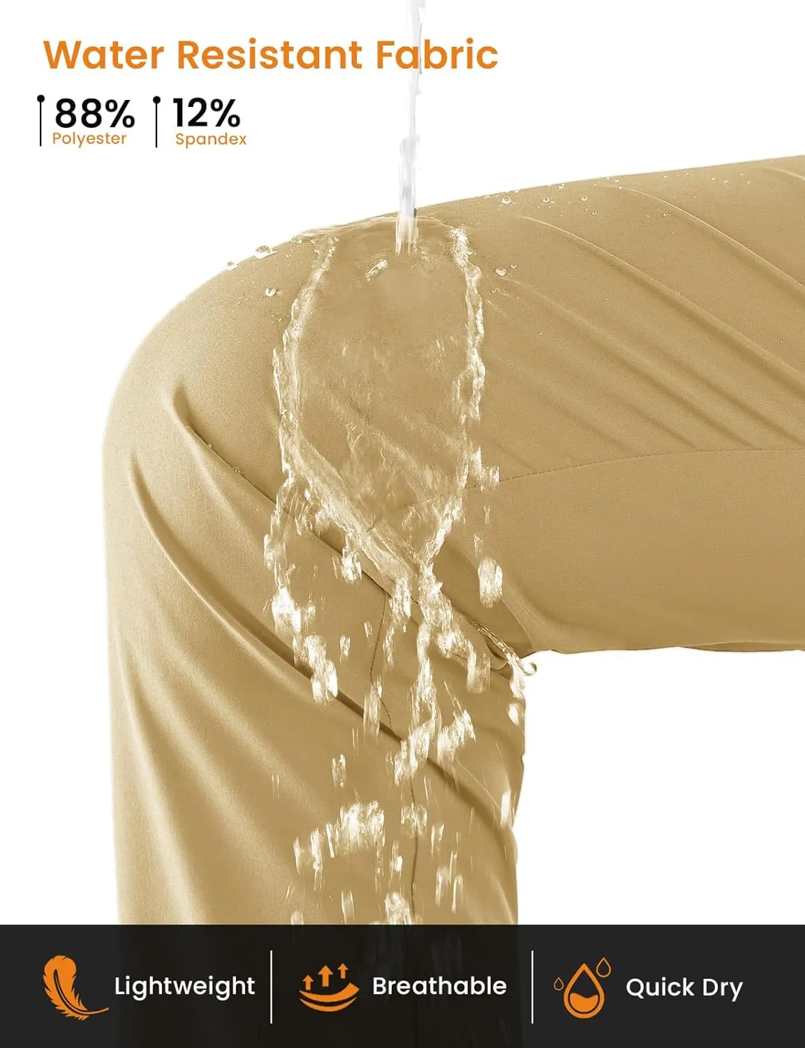 TBMPOY Women's Hiking Pants Lightweight Water Resistant Travel Joggers Quick Dry Outdoor Athletic Pants Zipper Pockets