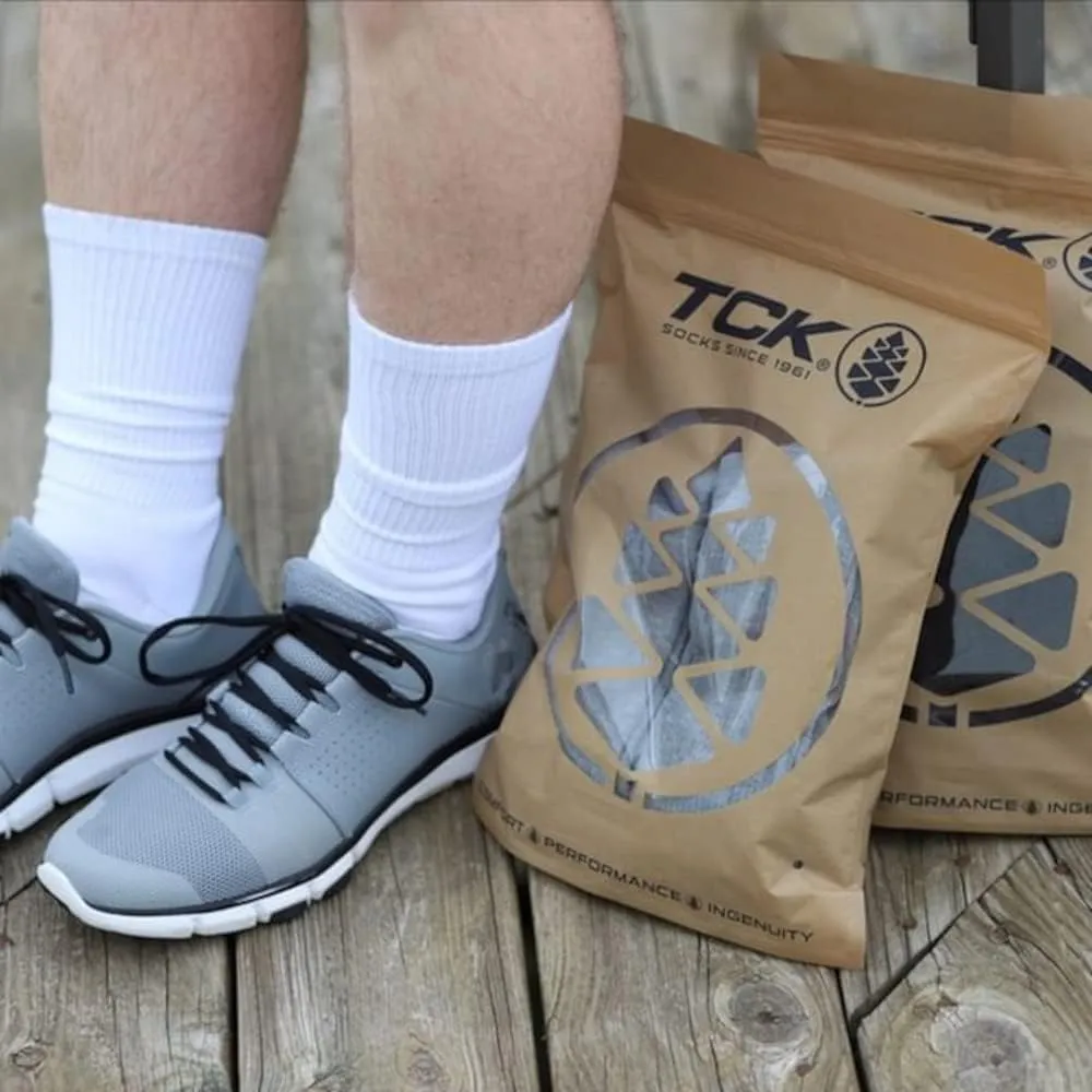 TCK Moisture Wicking Work Crew Socks for Men & Women- 9-11/10-13/13-15 Cushioned Boot Socks 6-pack 3-pack 12-pack
