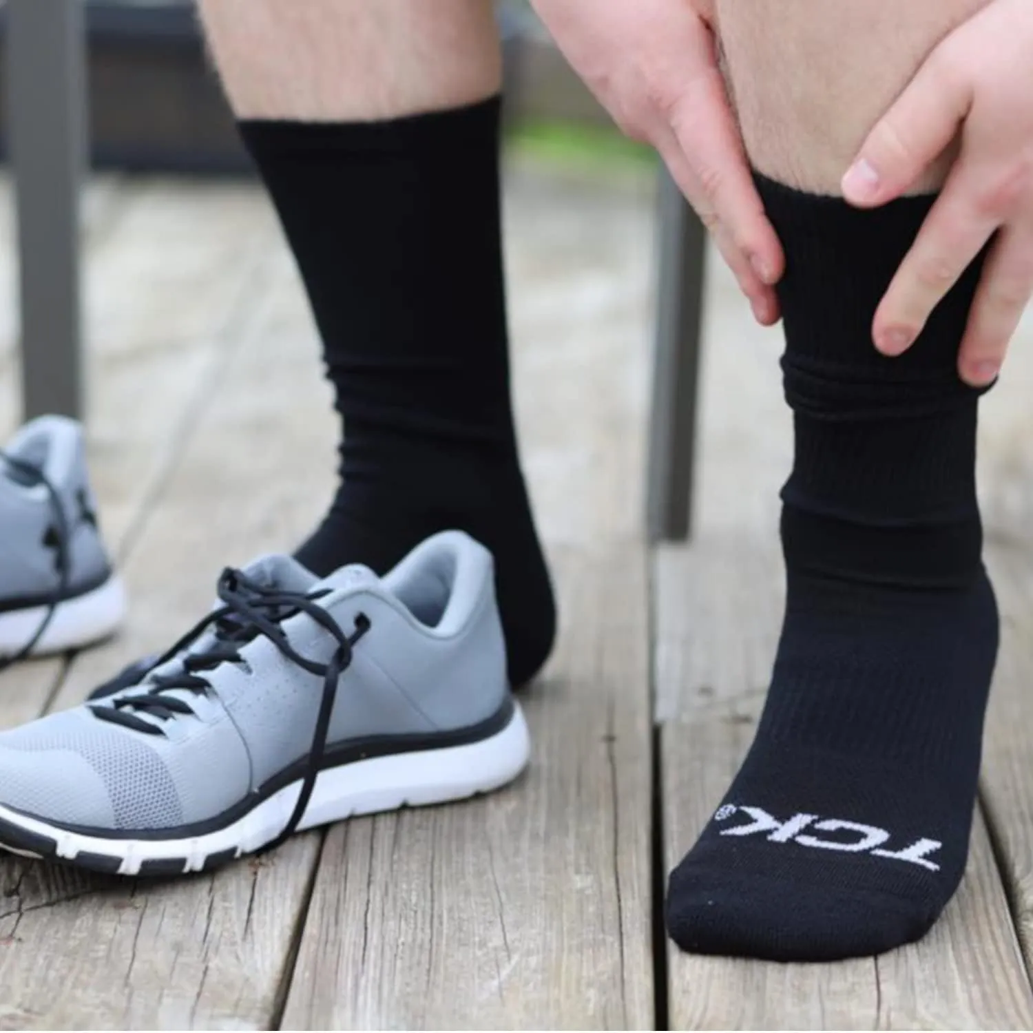 TCK Moisture Wicking Work Crew Socks for Men & Women- 9-11/10-13/13-15 Cushioned Boot Socks 6-pack 3-pack 12-pack