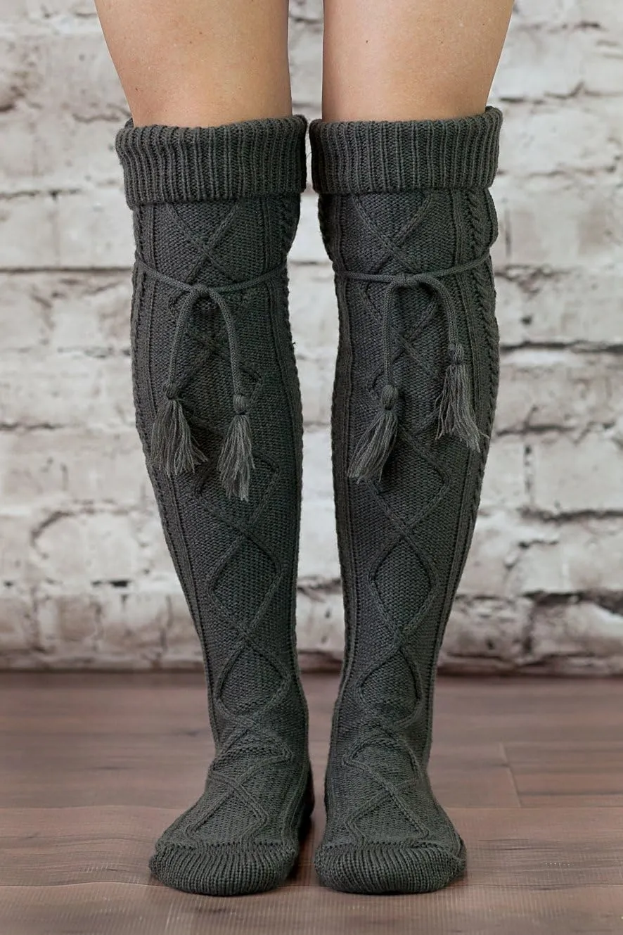 The Original Button Boot Socks with Lace Trim Boutique Socks