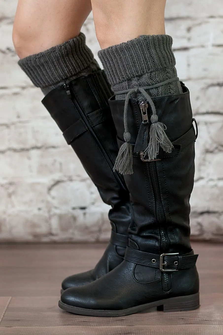 The Original Button Boot Socks with Lace Trim Boutique Socks