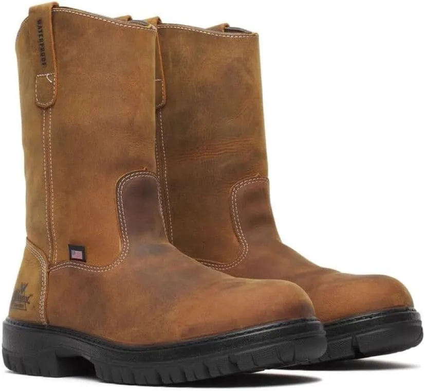 Thorogood Genesis Series Wellington Soft Toe Waterproof Work Boot for Men - Durable Leather, Slip-Resistant, All-Day Comfort