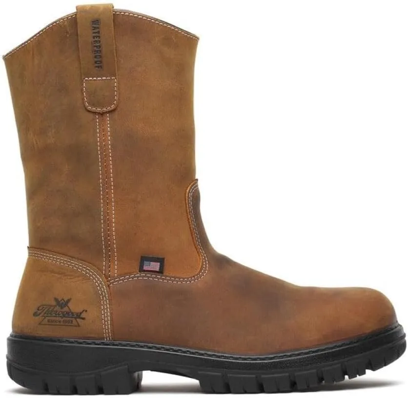 Thorogood Genesis Series Wellington Soft Toe Waterproof Work Boot for Men - Durable Leather, Slip-Resistant, All-Day Comfort