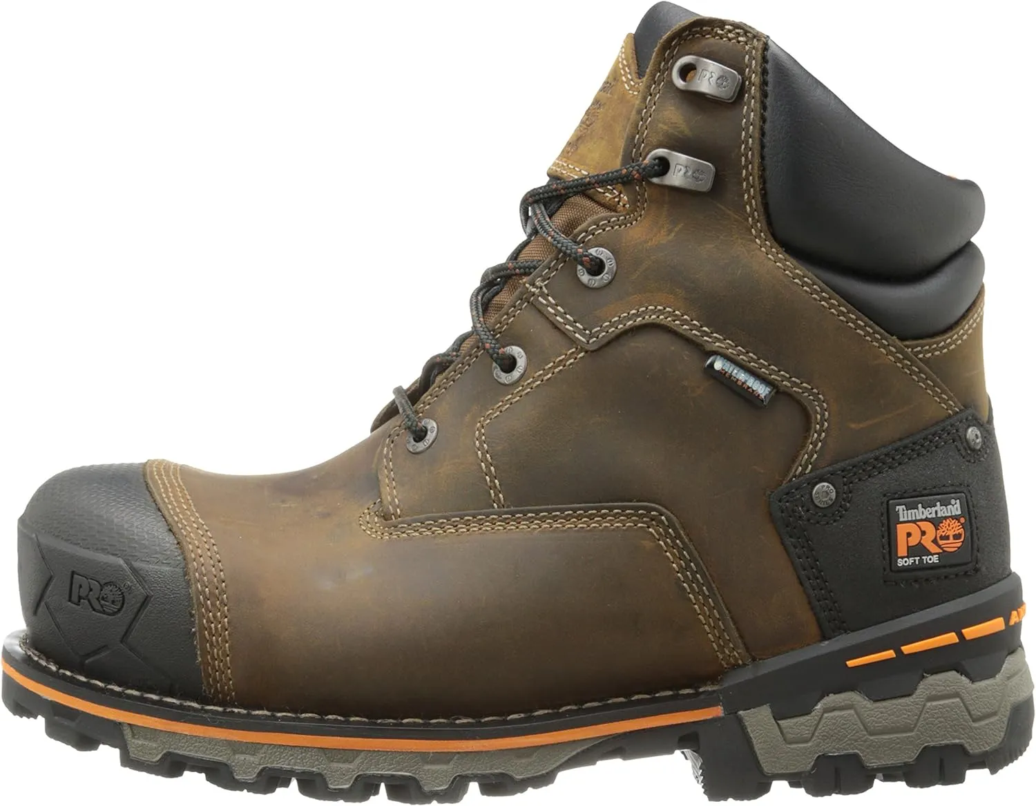 Timberland PRO Men's 6 Inch Boondock Soft Toe WP Industrial Work Boot