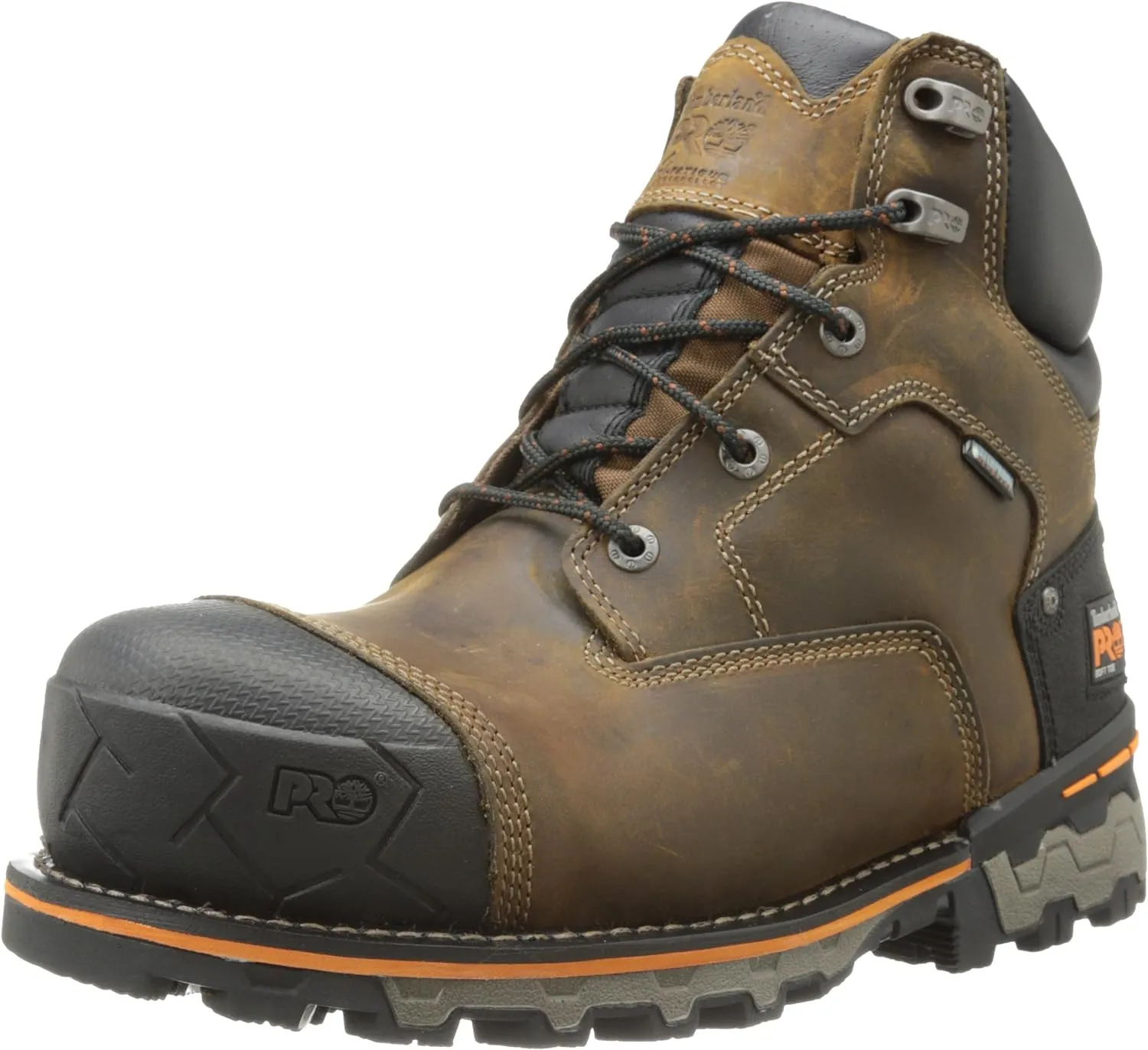 Timberland PRO Men's 6 Inch Boondock Soft Toe WP Industrial Work Boot