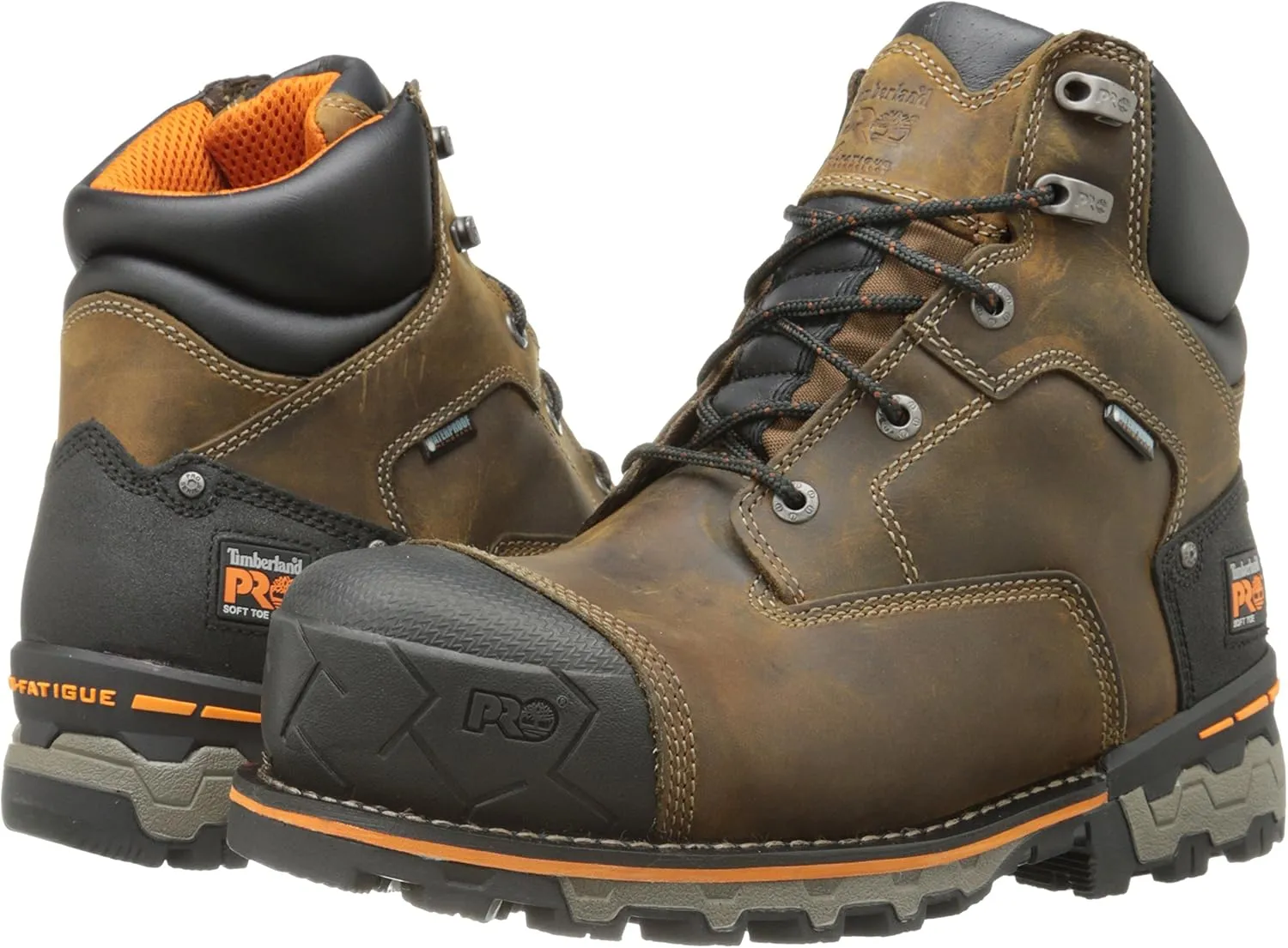 Timberland PRO Men's 6 Inch Boondock Soft Toe WP Industrial Work Boot