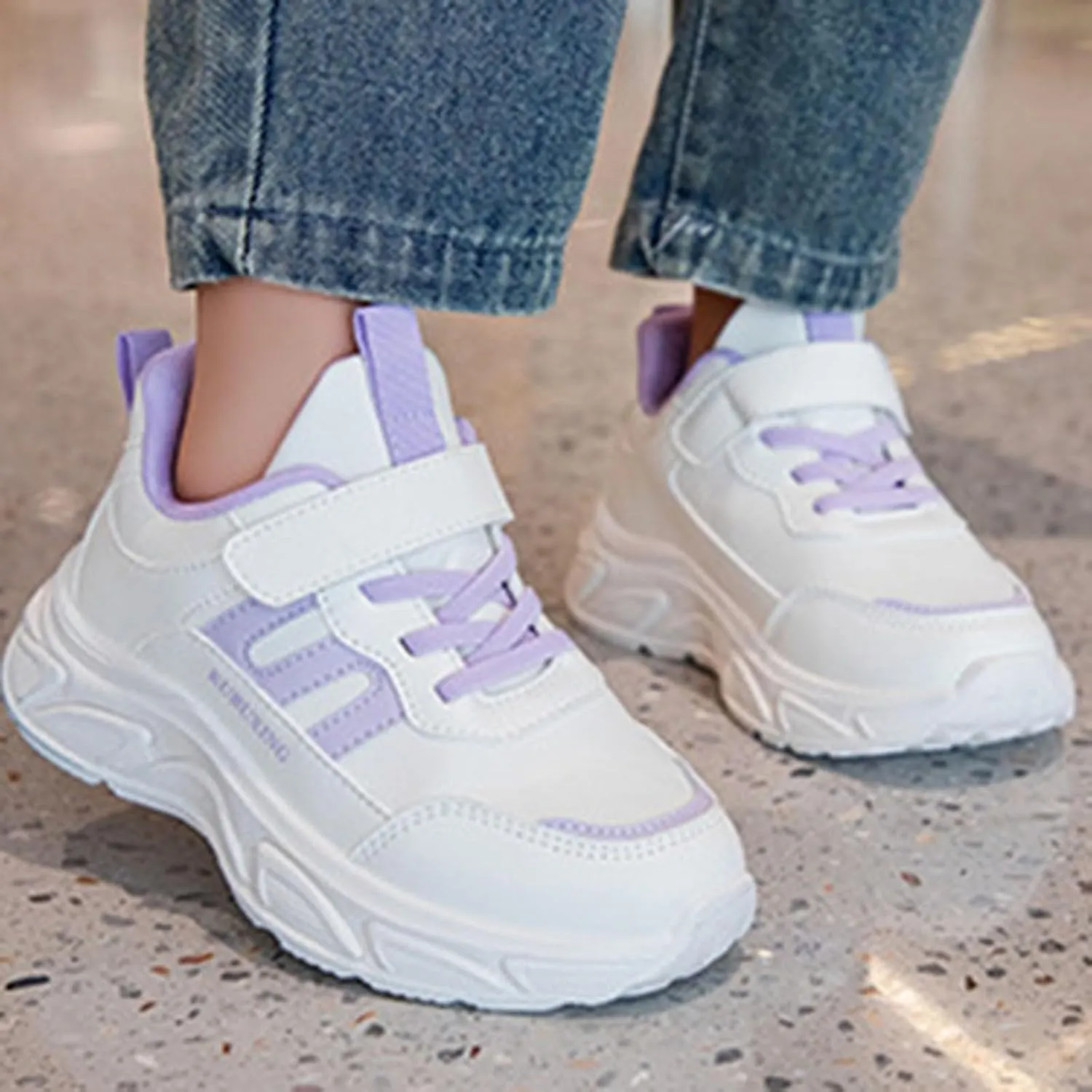 Toddler Big Kids Shoes Boys Girls Breathable Sneakers Athletic Running Shoes Casual White Sneakers for Toddler Girls