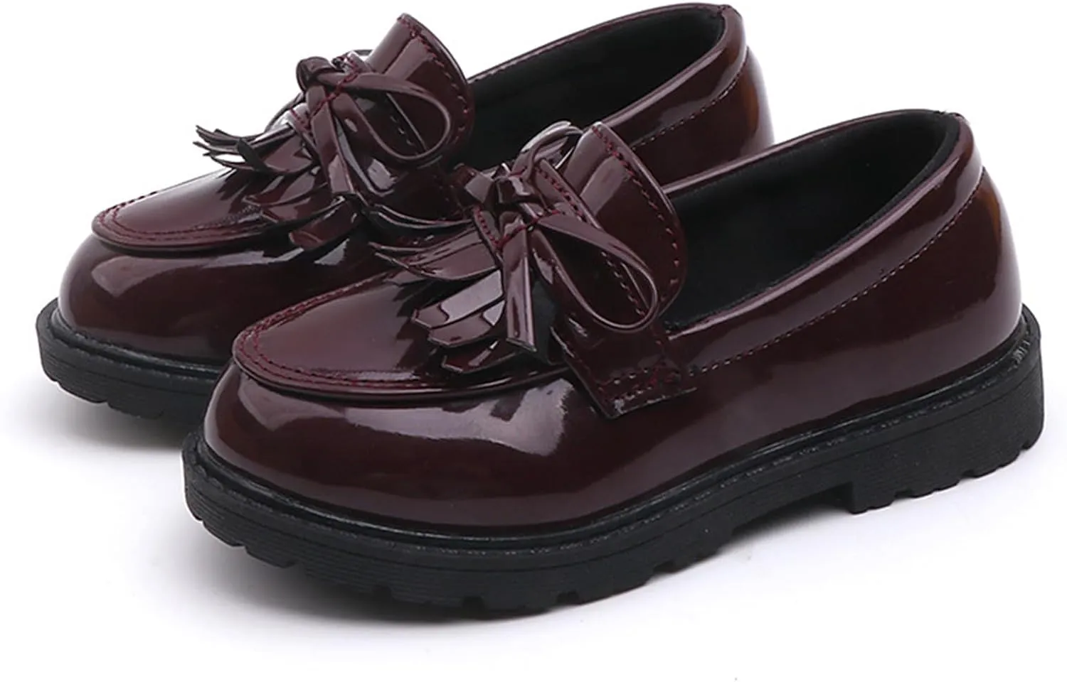 Toddler Boy’s Girl’s Dress Shoes Comfort Lace-Up Oxford School Uniform Shoes Loafer Flats