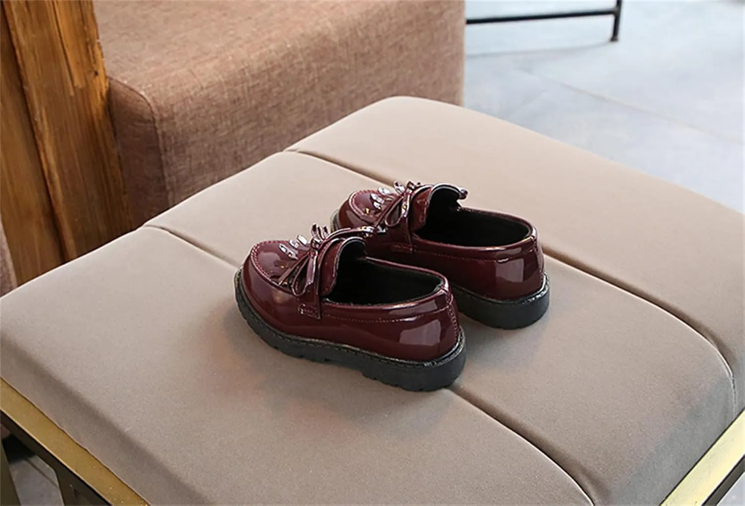 Toddler Boy’s Girl’s Dress Shoes Comfort Lace-Up Oxford School Uniform Shoes Loafer Flats