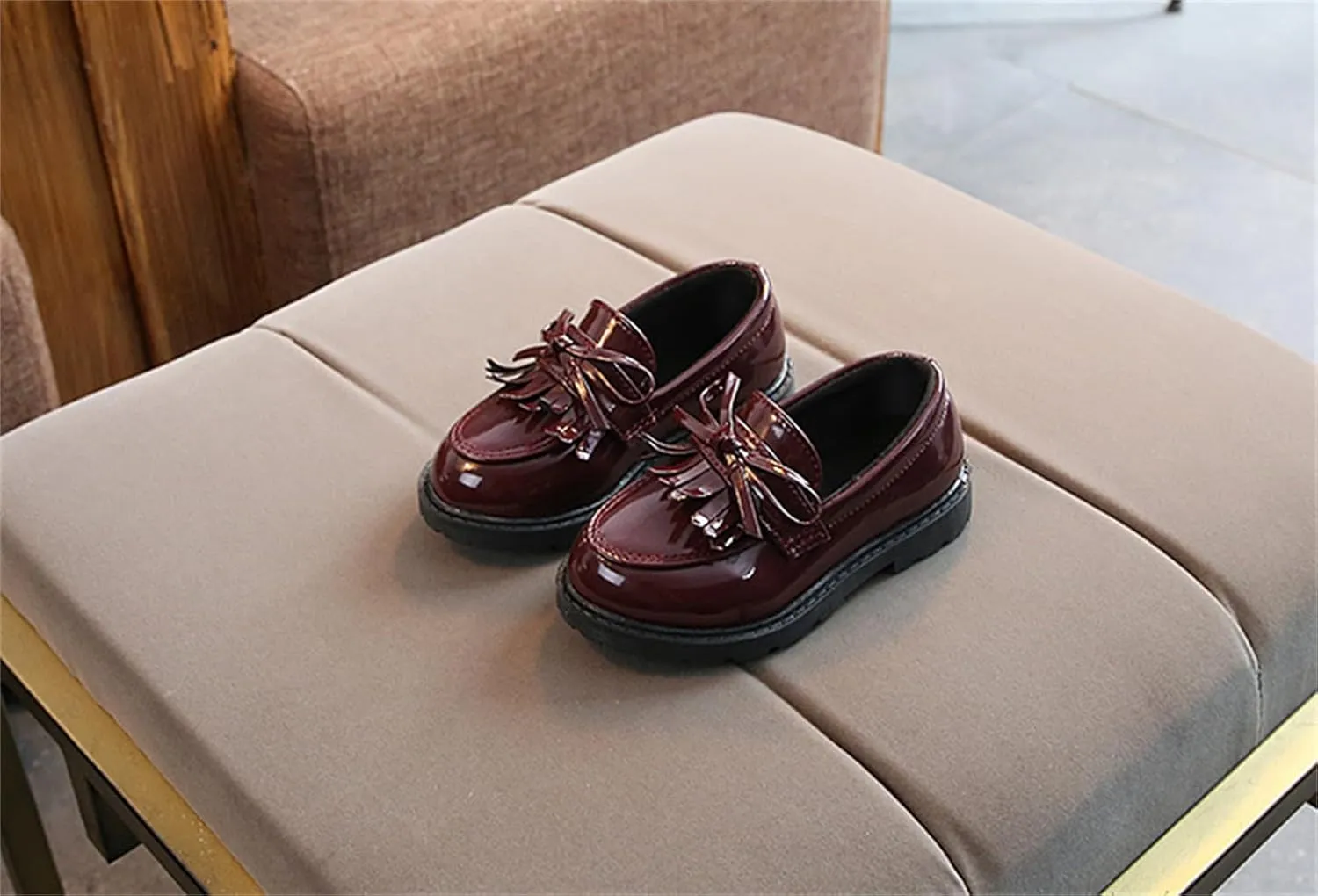 Toddler Boy’s Girl’s Dress Shoes Comfort Lace-Up Oxford School Uniform Shoes Loafer Flats
