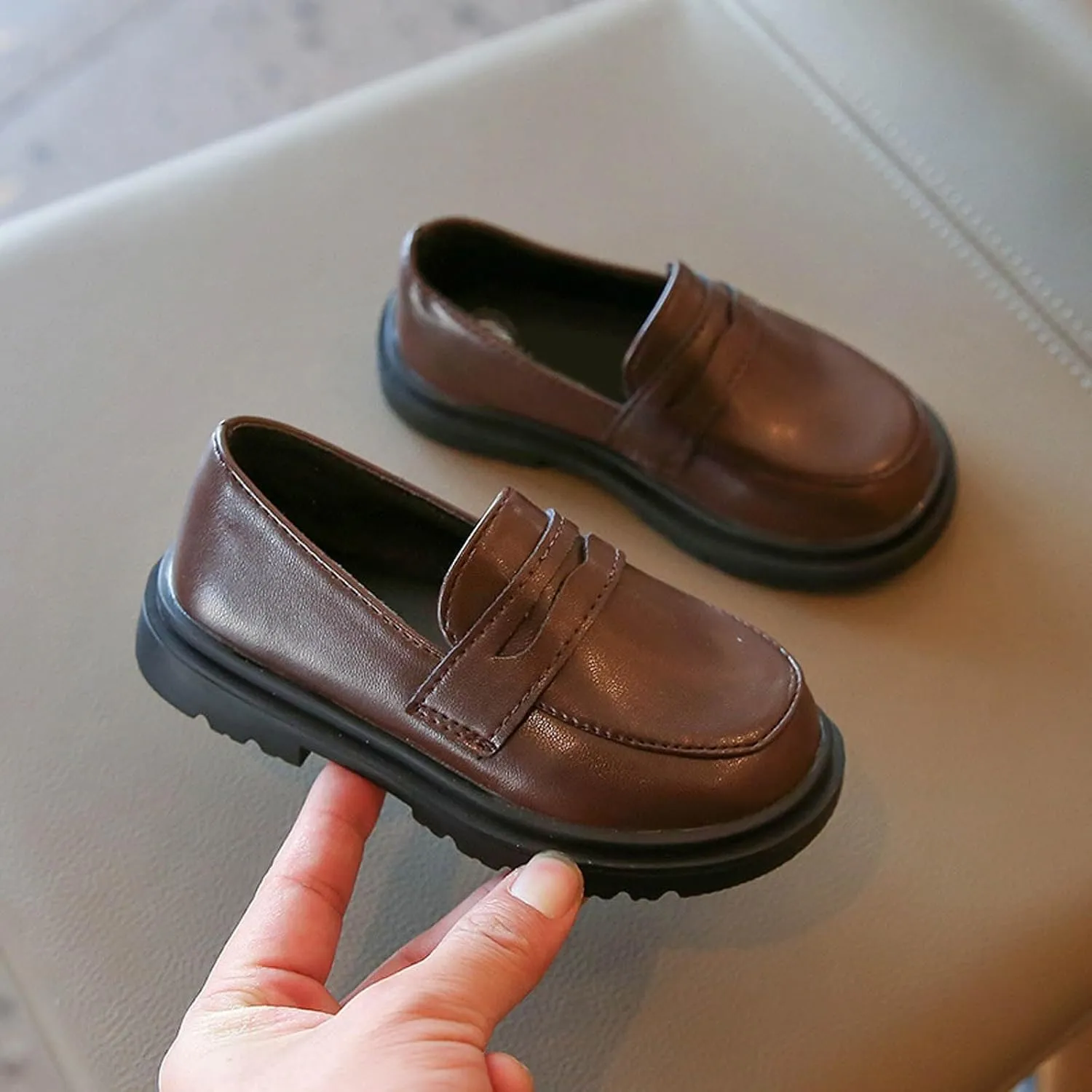 Toddler Little Kid Girls Soft Slip On Loafers Dress Flat Shoes Boat Shoes Casual Boys Sneakers Boys