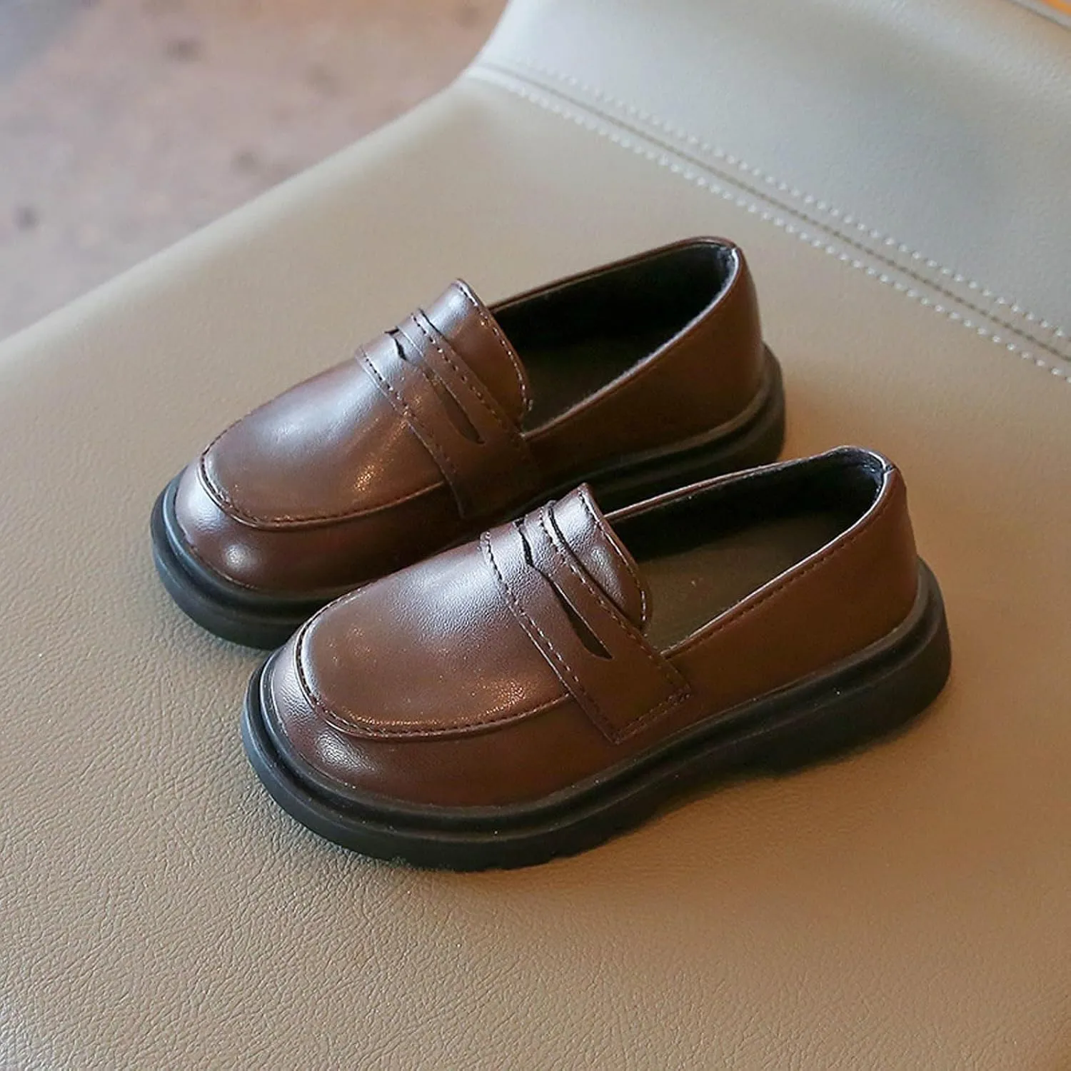 Toddler Little Kid Girls Soft Slip On Loafers Dress Flat Shoes Boat Shoes Casual Boys Sneakers Boys