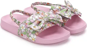 Toddler Slide Sandals Boys Girls Water Shoes Kids Slip On Sandal with Back Strap for Outdoor Summer Beach