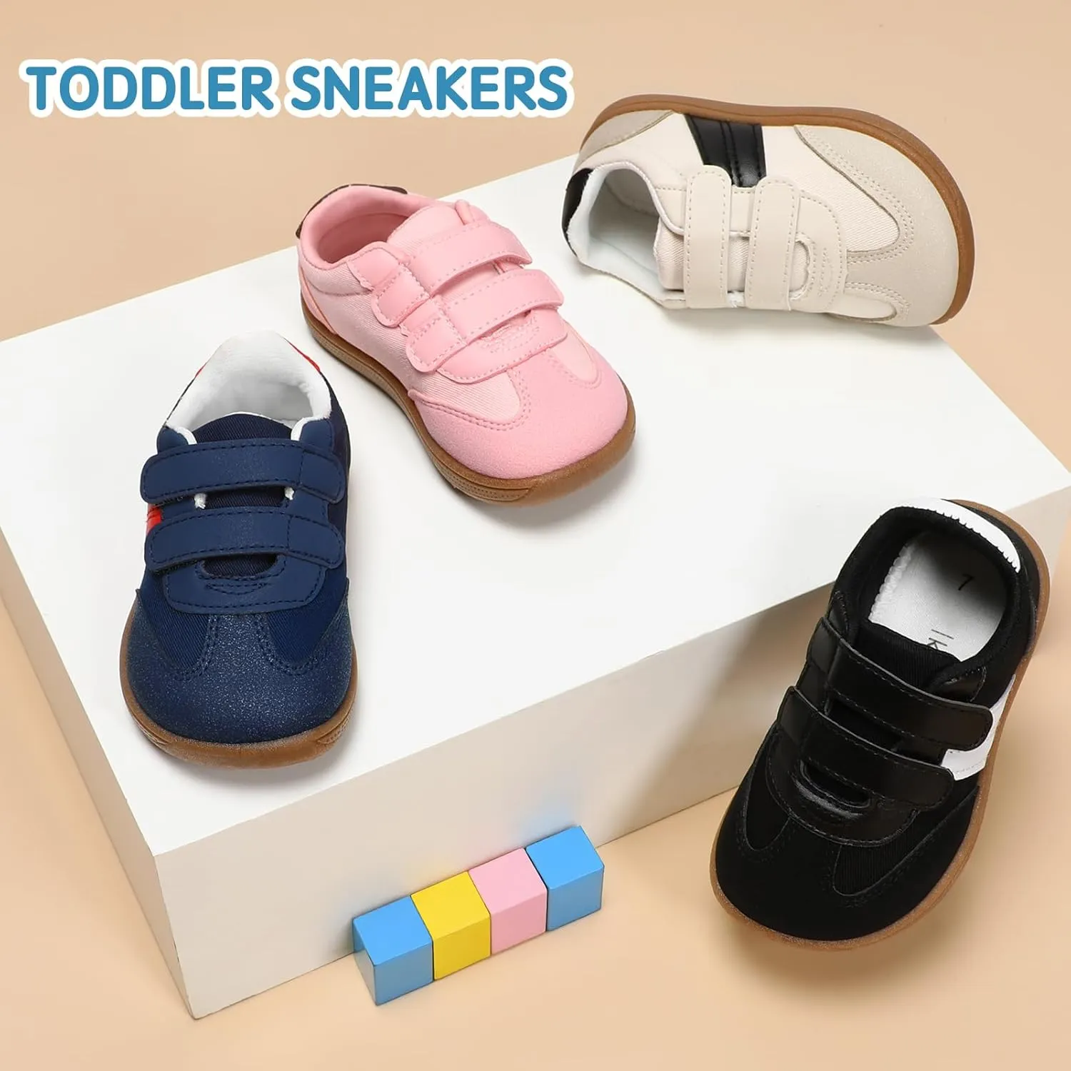 Toddler Wide Toe Box Shoes:Boys Barefoot Shoes Kids Walking Shoes Boy Sneakers Non-Slip Zero Drop Shoes,Toddler First Walking Shoes Comfort Tennis Outdoor Activities