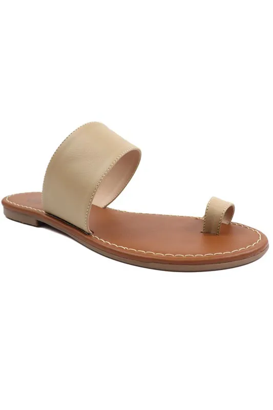 Toe Ring Slide Sandals