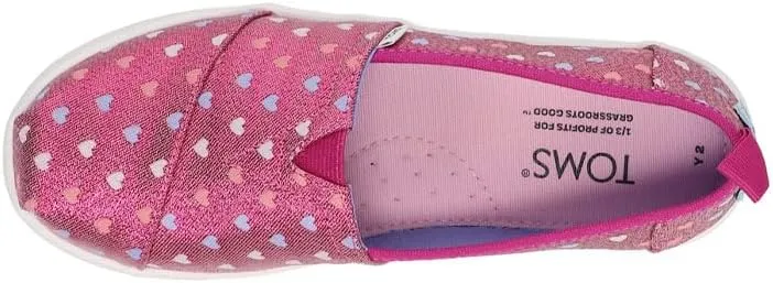 Toms Girl's Glitter Alpargata Loafer Flat