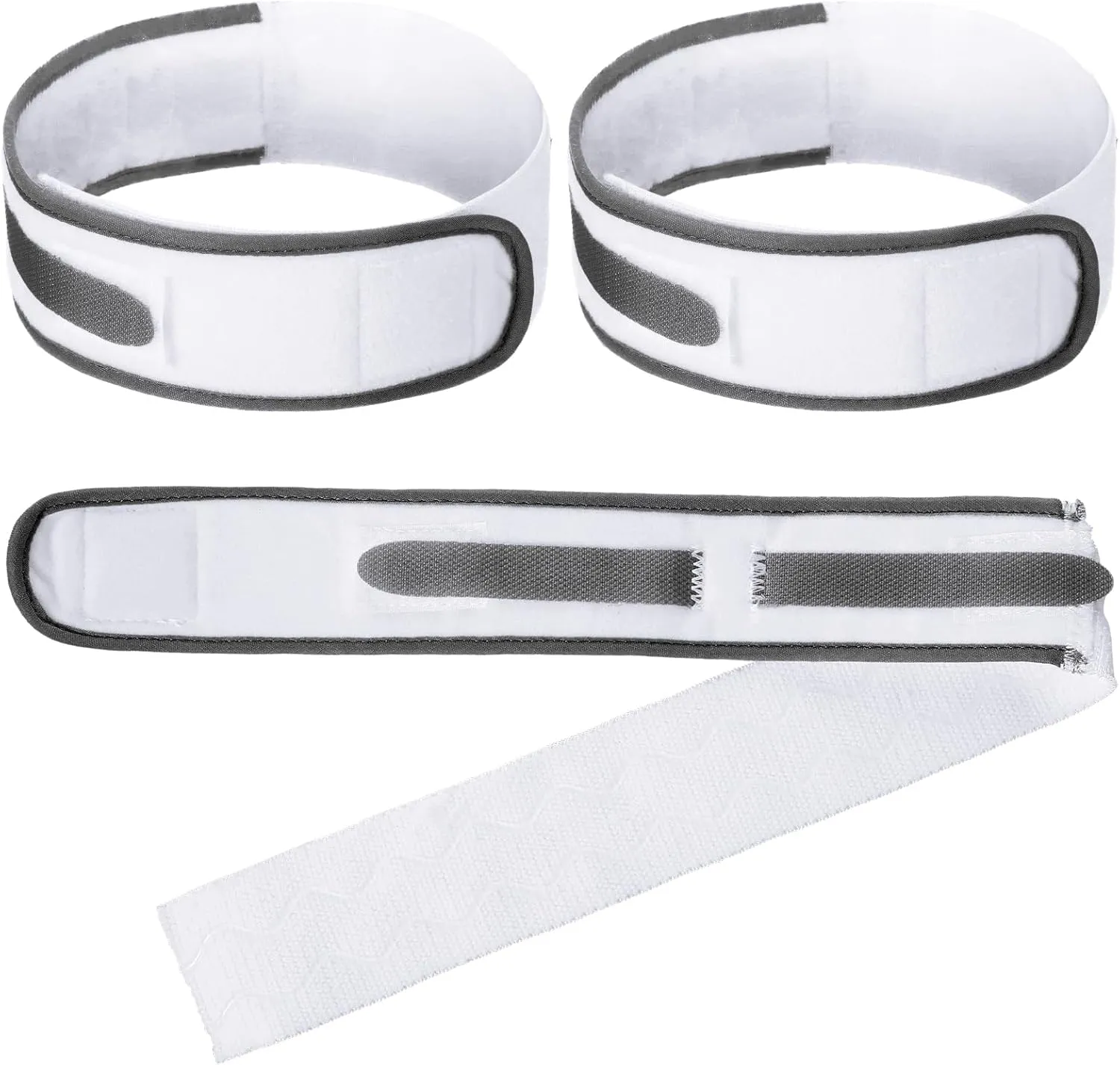 Tondiamo 4 Pcs Catheter Holder Urine Drainage Bag Leg Band Band Straps Anti Slip Urinary Catheter Bag Leg Holder Elastic Foley Stabilization Device for Men Women, 2 x 23.6 Inch(Grey)
