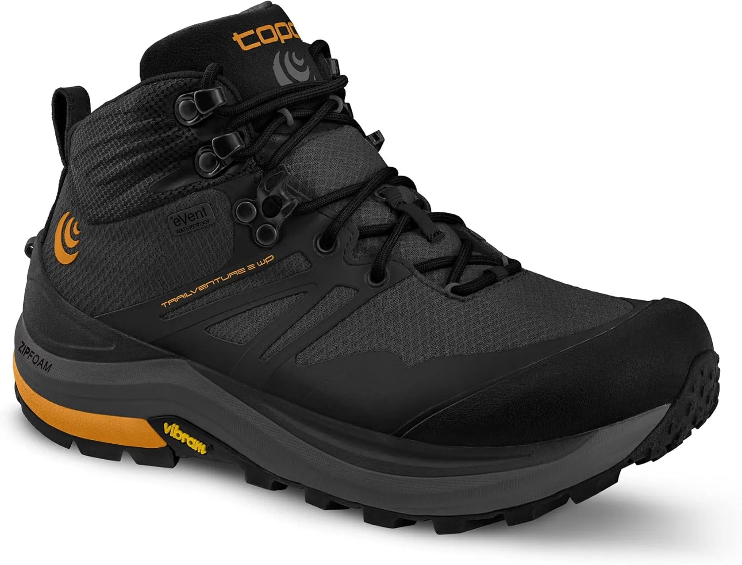 Topo Athletic Men's Trailventure 2 WP Comfortable Waterproof 5MM Drop Trail Running Boots, Athletic Shoes for Trail Running