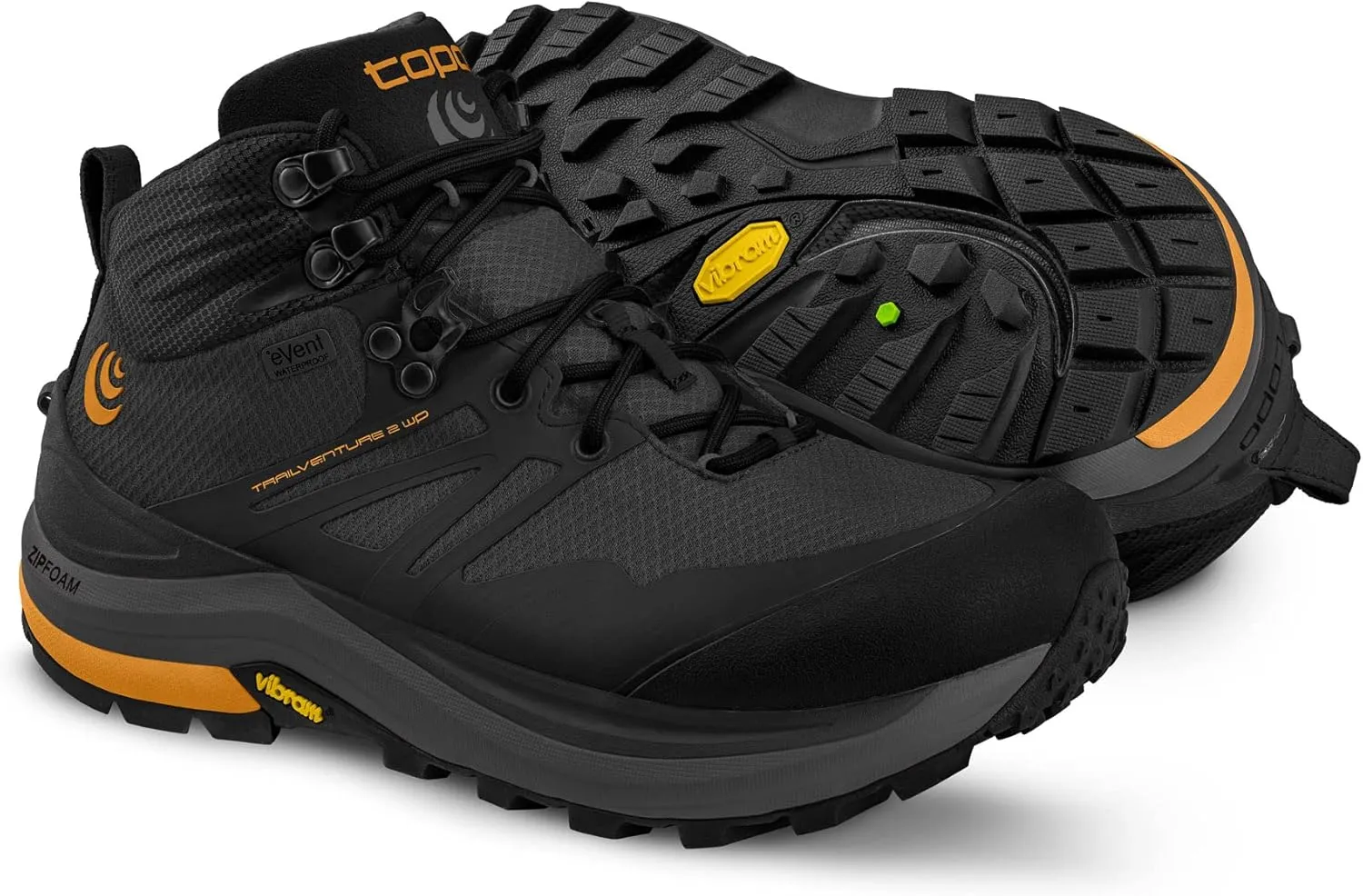 Topo Athletic Men's Trailventure 2 WP Comfortable Waterproof 5MM Drop Trail Running Boots, Athletic Shoes for Trail Running