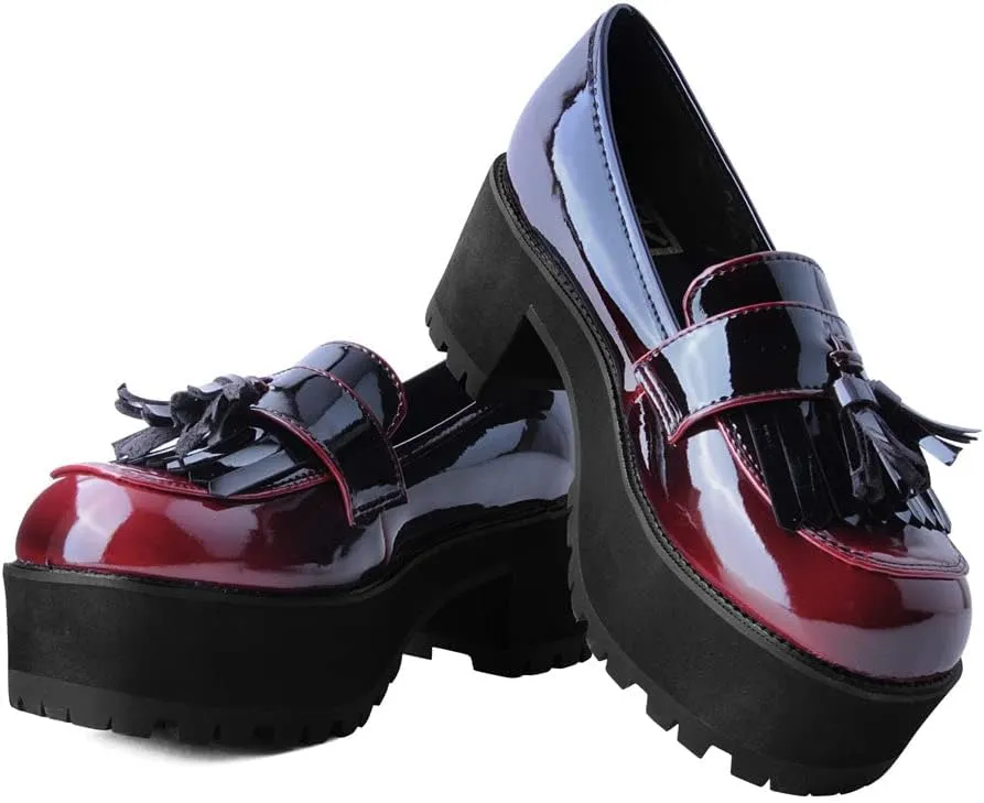 T.U.K Fringe Loafer Platform