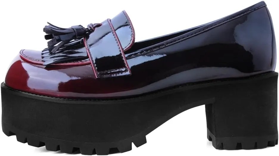 T.U.K Fringe Loafer Platform